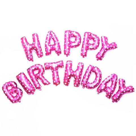 HAPPY BİRTHDAY PEMBE SET BALON
