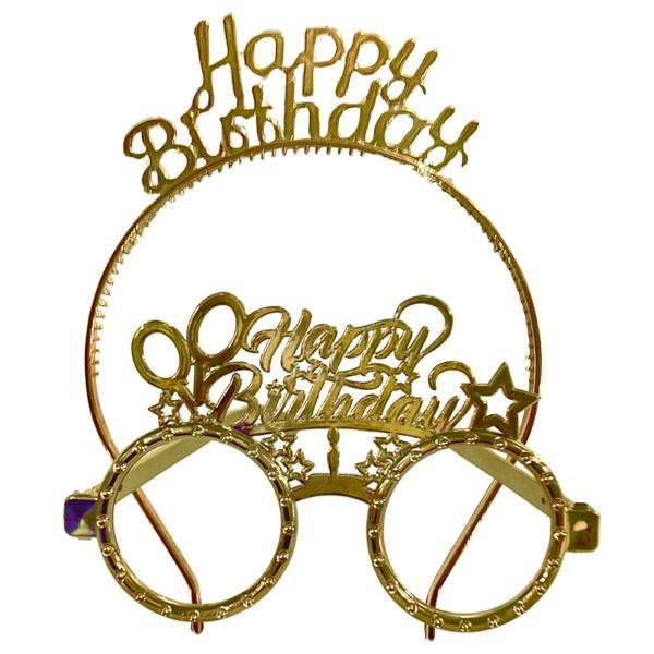 MİKA TAÇ GÖZLÜK HAPPY BİRTHDAY GOLD