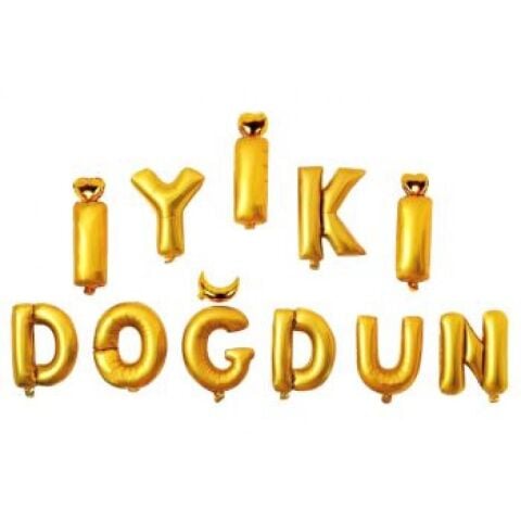 İYİKİ DOĞDUN GOLD SET BALON