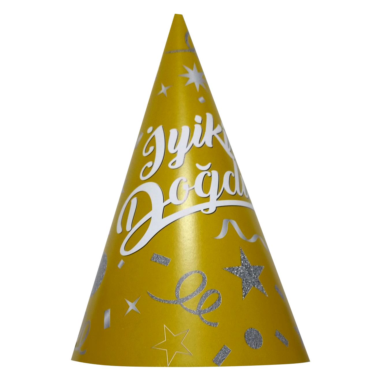 8 Lİ İYİKİ DOĞDUN GOLD ŞAPKA