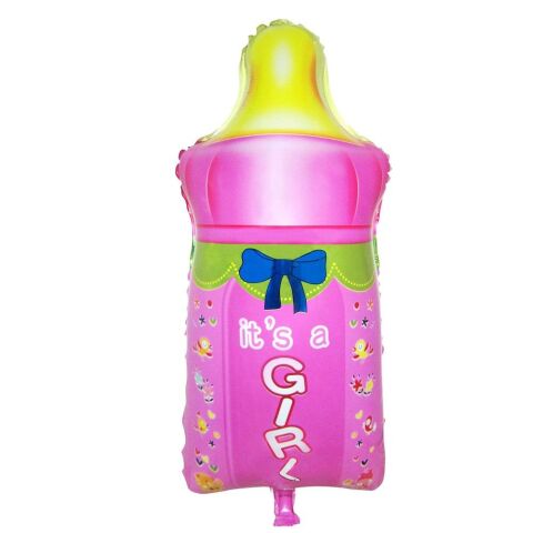 BİBERON PEMBE RENK FOLYO BALON 37*72