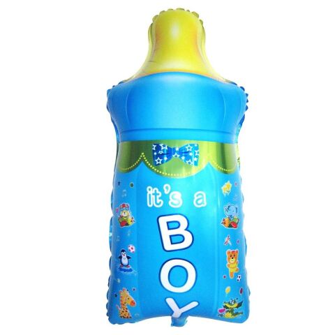 BİBERON MAVİ RENK FOLYO BALON 37*72