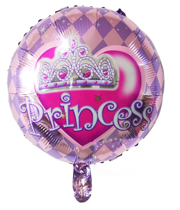 18 İNC YUVARLAK PRİNCESS FOLYO BALON 43*43