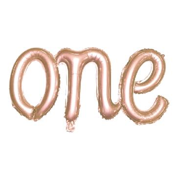 ONE ROSEGOLD FOLYO BALON 50*107